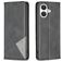 Mobigear Rhombus Slim iPhone 17 Hoesje Bookcase - Zwart