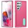 Mobigear Rugged Stand Samsung Galaxy S23 Ultra Hoesje Hardcase Backcover Shockproof met Standaard - Roze