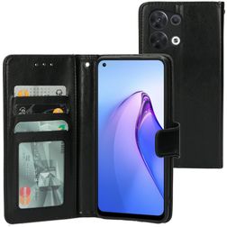 Mobiparts Classic Wallet OPPO Reno 8 Hoesje Bookcase Portemonnee - Zwart