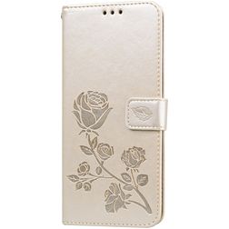 Mobigear Roses Xiaomi Redmi Note 9S Hoesje Bookcase Portemonnee - Goud