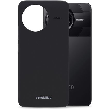 Mobilize Rubber Gelly POCO F7 Pro Hoesje Flexibel TPU Backcover - Zwart