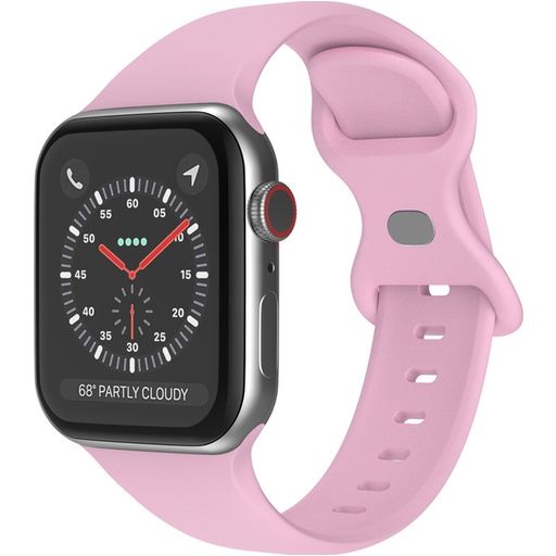 Mobigear Sport Dual Siliconen Apple Watch Bandje Druksluiting - 49/46/45/44 mm - Lavendel