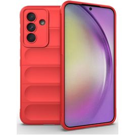 Mobigear Bumpy Samsung Galaxy A56 Hoesje Flexibel TPU Backcover - Rood