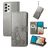 Mobigear Clover Samsung Galaxy A73 Hoesje Bookcase Portemonnee - Grijs