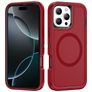Mobigear Rugged Mag iPhone 16 Pro Max MagSafe Hoesje Hardcase Backcover Shockproof - Rood