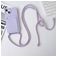 Mobigear Lanyard Card iPhone 15 Siliconen Hoesje met koord en Pasjeshouder - Paars