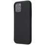 Mobigear Rubber Touch iPhone 12 Siliconen Hoesje Backcover - Zwart