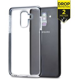 Mobilize Shatterproof Samsung Galaxy A6 Plus (2018) Hoesje Hardcase Backcover Shockproof - Transparant / Zwart