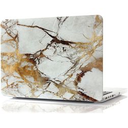 Mobigear Marble MacBook Pro 13 Inch (2012-2015) Hoes Hardshell Laptopcover MacBook Case - Bruin - Model A1425 / A1502