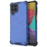 Mobigear Honeycomb Samsung Galaxy M53 Hoesje Hardcase Backcover Shockproof - Blauw