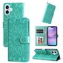 Mobigear Sunflower iPhone 17 Hoesje Bookcase Portemonnee - Groen