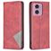 Mobigear Rhombus Slim Motorola Moto G04 Hoesje Bookcase - Rood