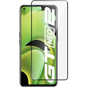 Mobigear Premium Realme GT Neo2 Glazen Screenprotector - Case Friendly - Zwart