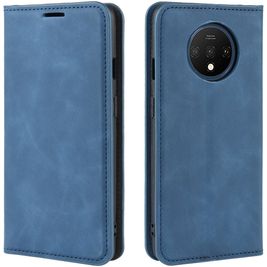 Mobigear Retro Slim OnePlus 7T Hoesje Bookcase Portemonnee - Blauw
