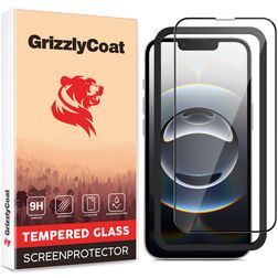 GrizzlyCoat AlignPro iPhone 16e Glazen Screenprotector - Case Friendly + Installatie Frame