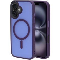 Mobiparts Hardcover iPhone 16 MagSafe Hoesje Hardcase Backcover - Satin Purple