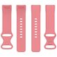 Mobigear Sport Dual Siliconen Fitbit Charge 5 Bandje Druksluiting - Magenta