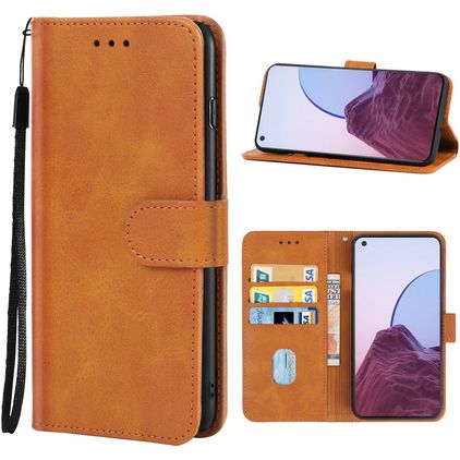 Mobigear Wallet OPPO Reno 7 Lite Hoesje Bookcase Portemonnee - Bruin