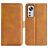 Mobigear Slim Magnet Xiaomi 12 Pro Hoesje Bookcase Portemonnee - Cognac