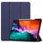 Mobigear Tri-Fold Gel iPad Pro 12.9 Inch (2021) Hoes TPU,Kunstleer Bookcase + Stylus Houder - Donkerblauw