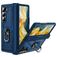 Mobigear Armor Ring Samsung Galaxy Z Fold 6 Hoesje Hardcase Backcover Shockproof met Ringhouder - Marineblauw