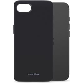 Mobilize Rubber Gelly iPhone 16e Hoesje Flexibel TPU Backcover - Zwart