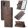 Caseme 013 Samsung Galaxy Note 10 Hoesje Bookcase Portemonnee - Bruin