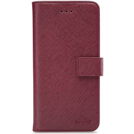 My Style Flex Wallet Samsung Galaxy J6 Plus Hoesje Bookcase Portemonnee - Bordeaux
