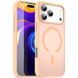 Mobigear Shockproof iPhone 17 Pro Max MagSafe Hoesje Hardcase Backcover - Rouge Powder