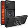 Mobigear Armor Ring Cam Slide Samsung Galaxy S22 Hoesje Hardcase Backcover Shockproof met Ringhouder en Camera Slider - Zwart