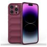 Mobigear Bumpy iPhone 15 Pro Max Hoesje Flexibel TPU Backcover - Bordeaux Rood