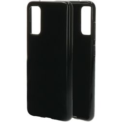 Mobiparts Classic Samsung Galaxy S20 Hoesje Flexibel TPU Backcover - Zwart