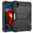 Mobigear ShieldStand iPad Mini 6 (2021) Hoes Hard Kunststof,Siliconen Backcover + Stylus Houder + Standaard - Zwart