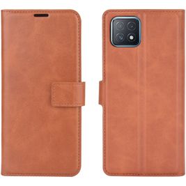 Mobigear Wallet OPPO A73 5G Hoesje Bookcase Portemonnee - Bruin