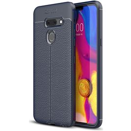 Mobigear Luxury LG G8 ThinQ Hoesje Flexibel TPU Backcover - Marineblauw Mobigear Luxury LG G8 ThinQ Hoesje Flexibel TPU Backcover - Marineblauw