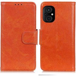 Mobigear Classy POCO M5 Hoesje Bookcase Portemonnee - Oranje