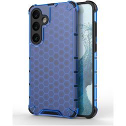 Mobigear Honeycomb Samsung Galaxy S24 Plus Hoesje Hardcase Backcover Shockproof - Blauw