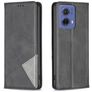 Mobigear Rhombus Slim Motorola Moto G85 Hoesje Bookcase - Zwart