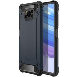 Mobigear Outdoor POCO X3 Hoesje Hardcase Backcover Shockproof - Donkerblauw