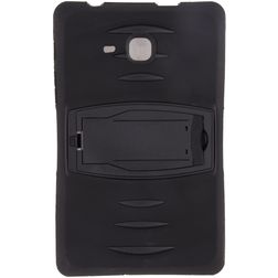 Xccess Survivor Essential Samsung Galaxy Tab A 7.0 (2016) Hoes Hard Kunststof,Siliconen Backcover + Standaard - Zwart