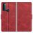 Mobigear Slim Magnet TCL 20 SE Hoesje Bookcase Portemonnee - Rood