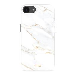 MIO iPhone 16e MagSafe Hoesje Hardcase Backcover - White Marble