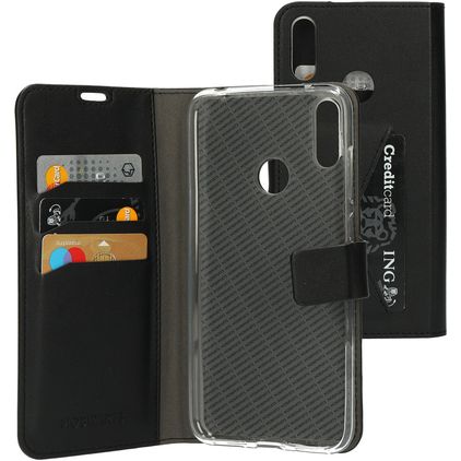 Mobiparts Classic Wallet Huawei Y7 (2019) Hoesje Bookcase Portemonnee - Zwart