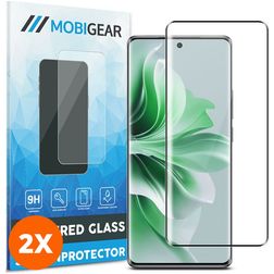 Mobigear Premium OPPO Reno 12 Pro Glazen Screenprotector - Case Friendly (2-Pack)
