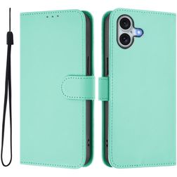 Mobigear Urban Wallet iPhone 16 Plus Hoesje Bookcase Portemonnee - Groen