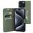 Mobiparts Classic Wallet iPhone 15 Pro Max Hoesje Bookcase Portemonnee - Stone Green