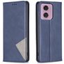 Mobigear Rhombus Slim Motorola Moto E14 Hoesje Bookcase - Blauw