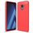 Mobigear Brushed Slim Samsung Galaxy A8 (2018) Hoesje Flexibel TPU Backcover - Rood