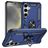 Mobigear Armor ring Samsung Galaxy S25 Hoesje Hardcase Backcover Shockproof met Ringhouder - Blauw