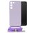 Mobilize Lanyard Gelly Samsung Galaxy S22 Flexibel TPU Hoesje met koord - Pastel Purple